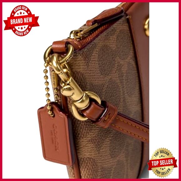Leather Wristlet with Card Slots and Detachable Strap
